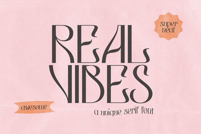 Real Vibes - Display Serif Font Font KA Designs 
