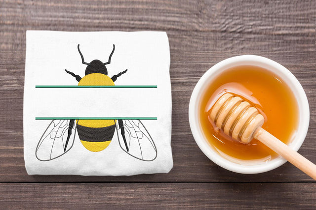 Realistic Bee Split Embroidery Embroidery/Applique DESIGNS Designed by Geeks 
