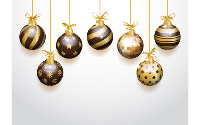 Realistic different Christmas ball ornaments white background SVG naemmiah021 