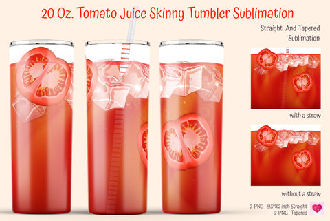 Realistic Drinks Tumbler. Summer Tumbler Wrap. Bloody Mary Sublimation Kseniia designer 