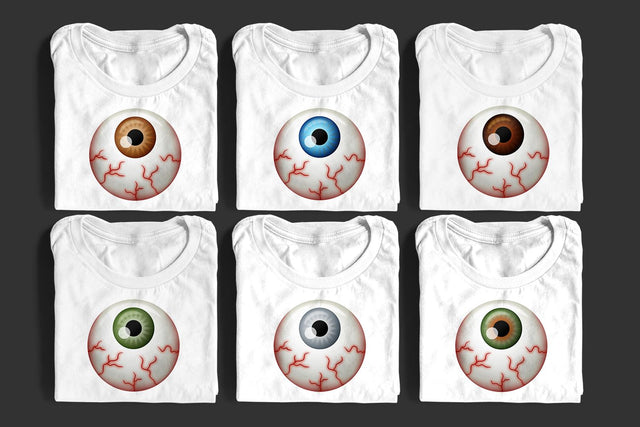 Realistic Eyeball Printable Sublimation PNG File Sublimation Designed by Geeks 