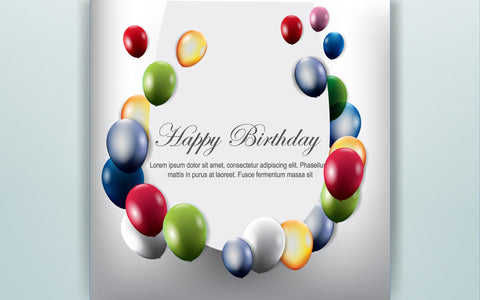Realistic happy birthday background SVG naemmiah021 