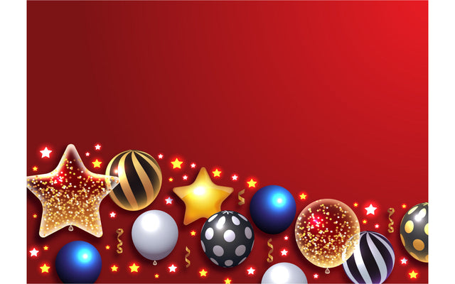 Realistic Shimmering Golden glossy and transparent balloons with confetti holiday sale and party decoration birthday Background SVG naemmiah021 