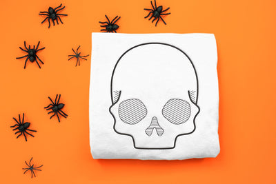 Realistic Skull Outline Embroidery Embroidery/Applique DESIGNS Designed by Geeks 