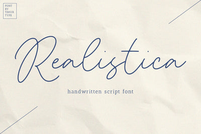 Realistica Font Timur type 