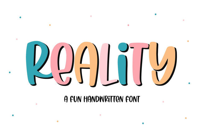 Reality - Fun Handwritten Font Font KA Designs 