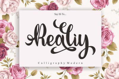 Realiy Font eknojistudio99 