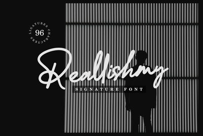 Reallishmy // Signature Font Font Javapep 