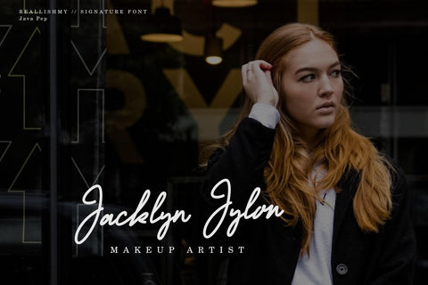 Reallishmy // Signature Font Font Javapep 