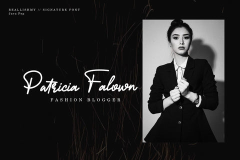 Reallishmy // Signature Font Font Javapep 