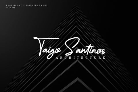 Reallishmy // Signature Font Font Javapep 