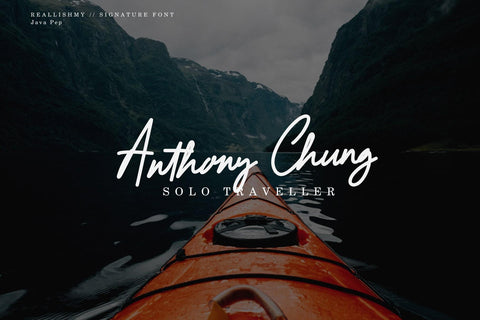 Reallishmy // Signature Font Font Javapep 