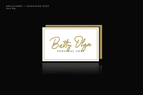 Reallishmy // Signature Font Font Javapep 