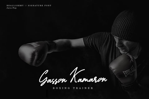 Reallishmy // Signature Font Font Javapep 