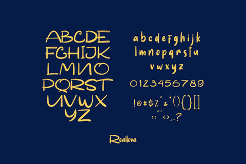 Reallova Font Garisman Studio 