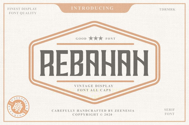 Rebahan Font Zeenesia Std 
