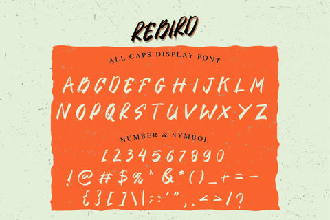 Rebird Display Font Font nearzz 