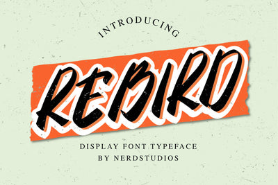 Rebird Display Font Font nearzz 