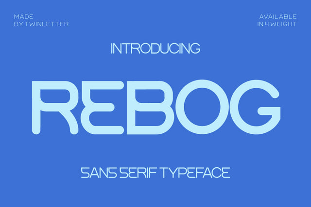 Rebog Font twinletter 