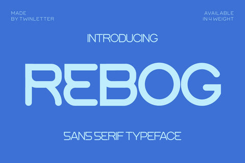Rebog Font twinletter 