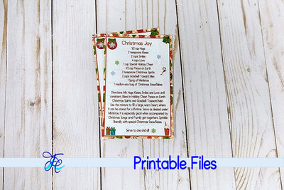 Recipe for Christmas Joy 3D Paper Family Creations 