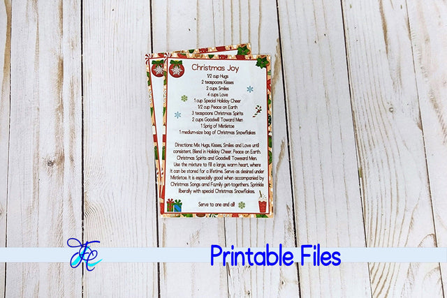 Recipe for Christmas Joy 3D Paper Family Creations 