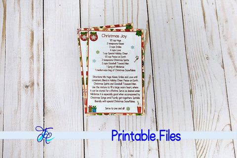 Recipe for Christmas Joy 3D Paper Family Creations 