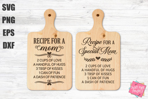 Recipe Svg Bundle, Cutting Board Quotes Svg, Recipe For Mom, Marriage Charcuterie Board Svg, Family Kitchen Svg SVG Craft Pixel Perfect 
