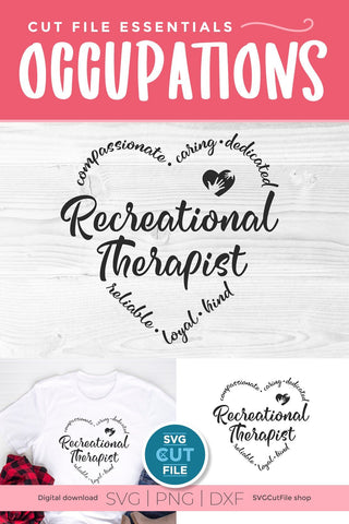 Recreational Therapist svg, a play therapist svg file for crafters SVG SVG Cut File 