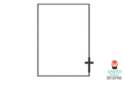 Rectangle Cross Frame SVG Sarah Hurley 
