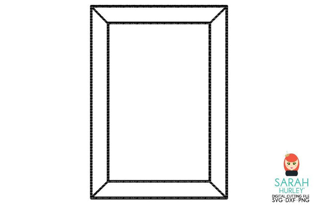 Rectangle Jewel Frame SVG Sarah Hurley 