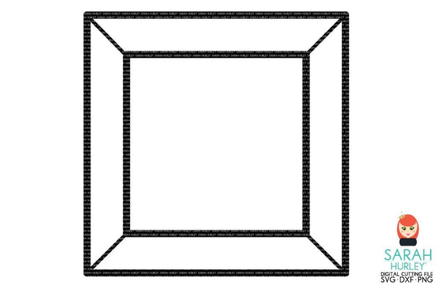 Rectangle Jewel Frame SVG Sarah Hurley 