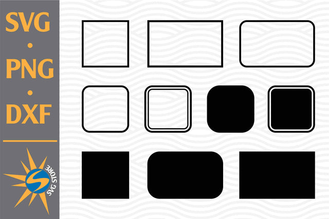 Rectangle Silhouette SVG, PNG, DXF Digital Files Include SVG SVGStoreShop 