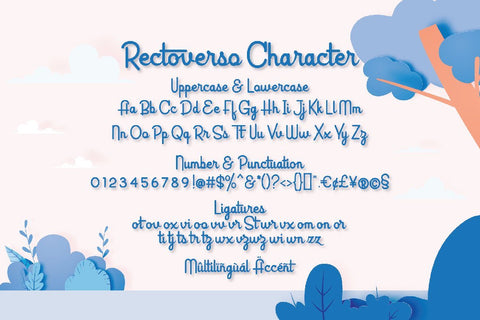 Rectoverso Script Font studioalmeera 