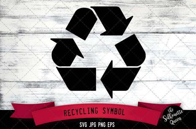 Recycling symbol Icon SVG -Vector Symbol Commercial & Personal Use- Cricut,Silhouette,Cameo,Vinyl Cut SVG Loveleen Kaur 