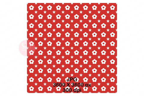 Red and White Pattern Seamless Digital Paper Backgrounds Digital Pattern SineDigitalDesign 