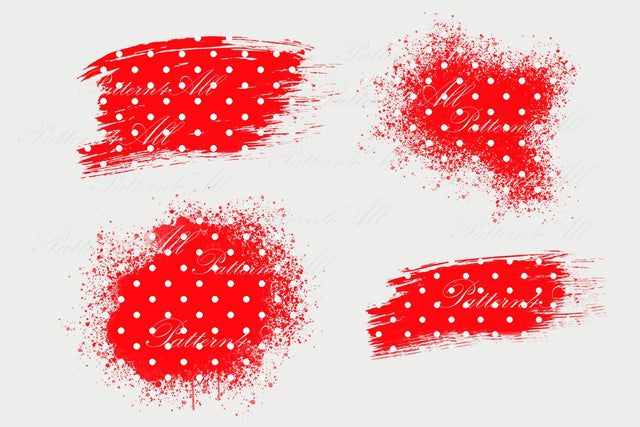Red and White Polka Dot Sublimation Patches PNG, Bleach patches, Polka Dots Bundle,polkadot scrapbooking, Sublimation element, Polka patches Sublimation ArtStudio 