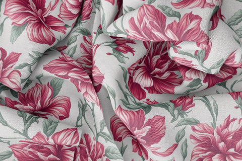 Red azalea digital paper seamless pattern Digital Pattern artnoy 