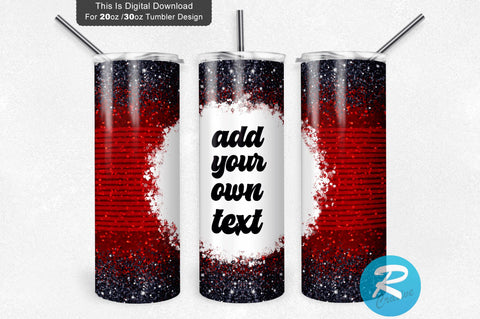 Red Black Glitter 20 oz / 30 oz Tumbler PNG Sublimation Regulrcrative 