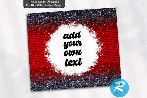 Red Black Glitter 20 oz / 30 oz Tumbler PNG Sublimation Regulrcrative 