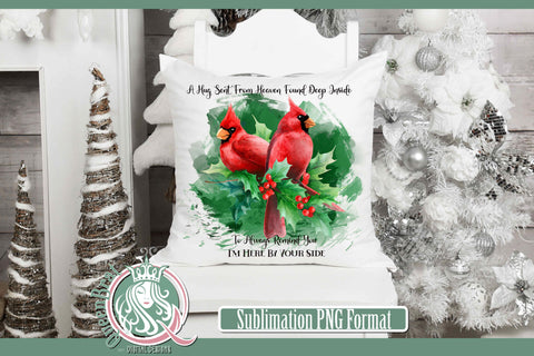 Red Cardinal Always By Your Side Sublimation Sublimation QueenBrat Digital Designs 