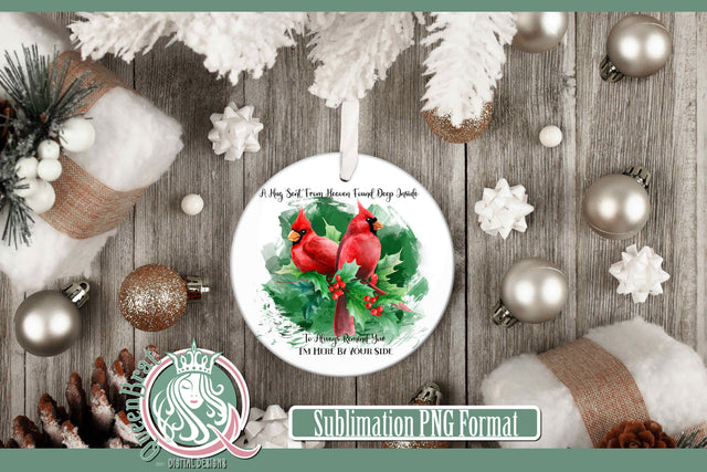 Red Cardinal Always By Your Side Sublimation Sublimation QueenBrat Digital Designs 