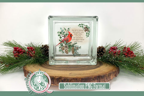 Red Cardinal As I Sit In Heaven Sublimation Sublimation QueenBrat Digital Designs 