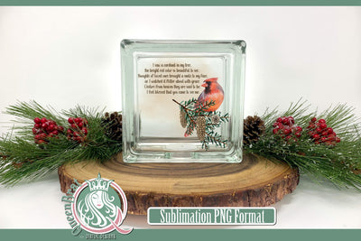 Red Cardinal Cardinal In My Tree Sublimation Sublimation QueenBrat Digital Designs 