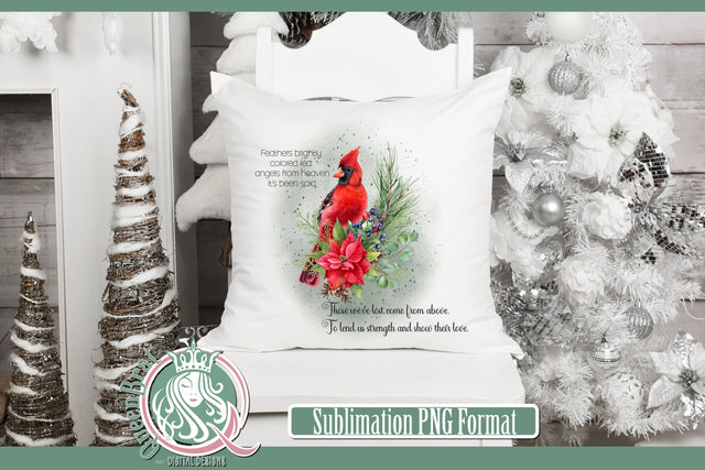 Red Cardinal Feathers Brightly Colored Sublimation Sublimation QueenBrat Digital Designs 