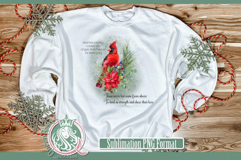 Red Cardinal Feathers Brightly Colored Sublimation Sublimation QueenBrat Digital Designs 