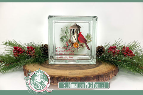 Red Cardinal I Miss You Too Sublimation Sublimation QueenBrat Digital Designs 