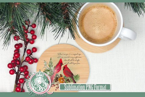 Red Cardinal Magical Sign Sublimation Sublimation QueenBrat Digital Designs 