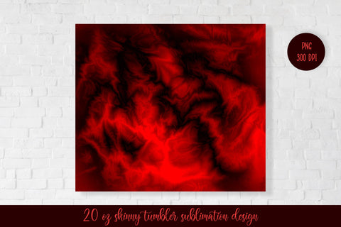 Red Flame Tumbler Sublimation Wrap. Fire Tumbler Design Sublimation LaBelezoka 