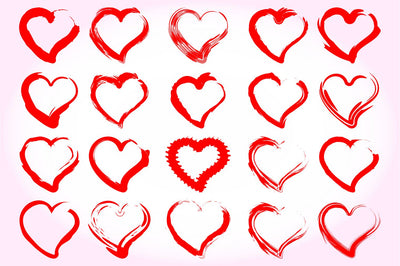 Red Hearts Shape SVG Bundle, Heart Set SVG D2PUTRI, SVG BUNDLE, SUBLIMATION BUNDLE, T SHIRT DESIGNS BUNDLE 